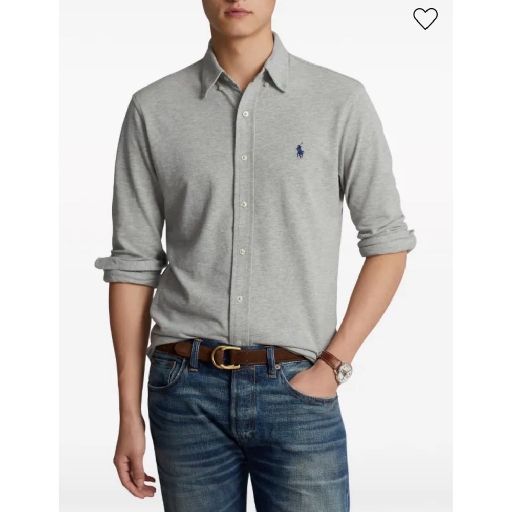 Polo by Ralph Lauren Andover Heather Mesh Featherweight Shirt